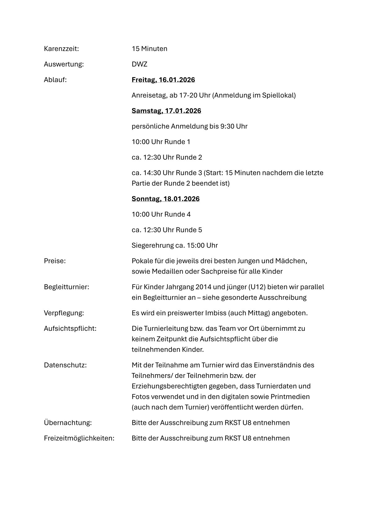 Mitmachturnier U12 zum RKST U8 2